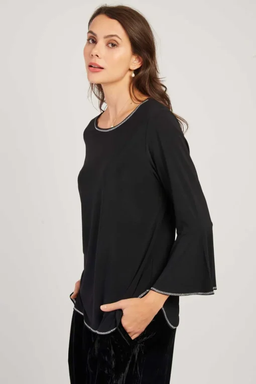 Cheap Blouse unie manches longues HAMILTON Les Blouses, Chemisiers & Tops