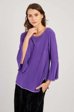 Cheap Blouse unie manches longues HAMILTON Les Blouses, Chemisiers & Tops