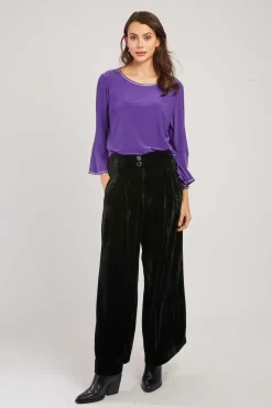 Cheap Blouse unie manches longues HAMILTON Les Blouses, Chemisiers & Tops