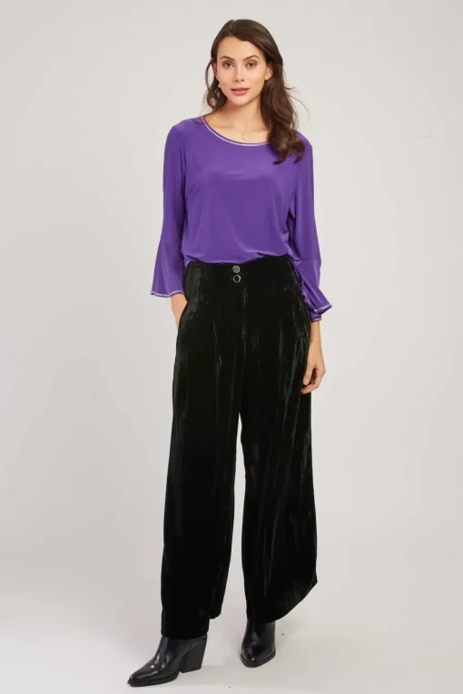 Cheap Blouse unie manches longues HAMILTON Les Blouses, Chemisiers & Tops