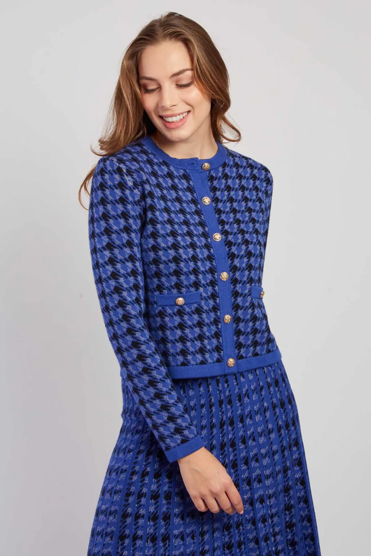 Best Sale Cardigan bicolore en maille avec motif imprimé DAISY Les Gilets, Cardigans & Pulls