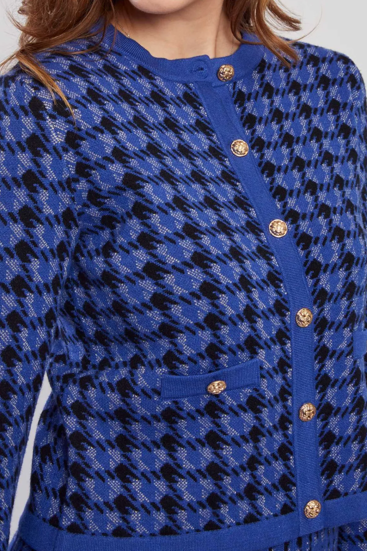 Best Sale Cardigan bicolore en maille avec motif imprimé DAISY Les Gilets, Cardigans & Pulls