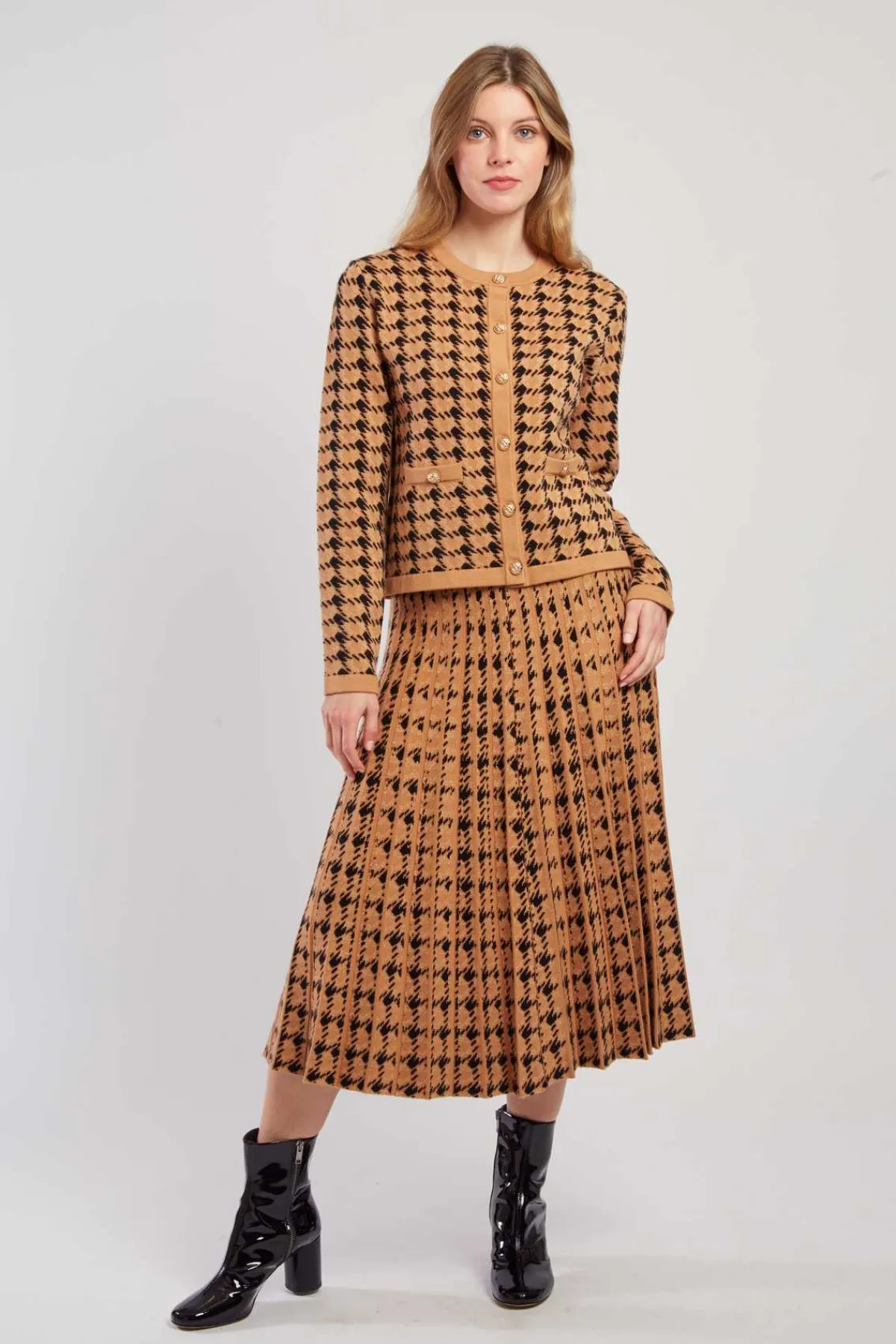 Best Sale Cardigan bicolore en maille avec motif imprimé DAISY Les Gilets, Cardigans & Pulls