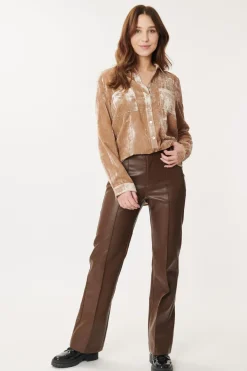 Fashion Chemise en Velours MALVINA Les Blouses, Chemisiers & Tops