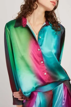 New Chemise fluide motif abstrait FARNESE Les Blouses, Chemisiers & Tops