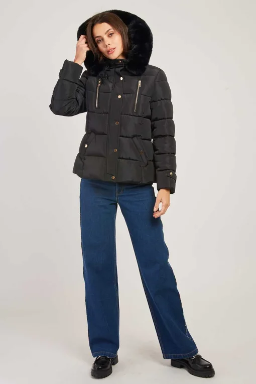 Cheap Doudoune à capuche fourrée EILEEN Les Manteaux, Vestes & Doudounes