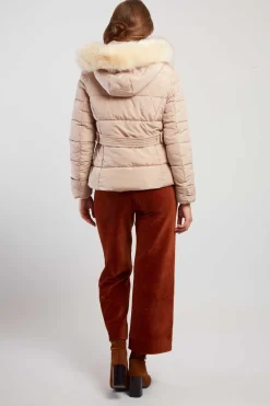 Cheap Doudoune à capuche fourrée EILEEN Les Manteaux, Vestes & Doudounes