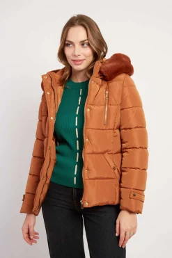Cheap Doudoune à capuche fourrée EILEEN Les Manteaux, Vestes & Doudounes