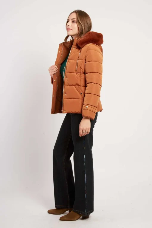 Cheap Doudoune à capuche fourrée EILEEN Les Manteaux, Vestes & Doudounes