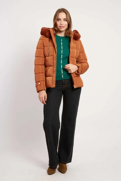 Cheap Doudoune à capuche fourrée EILEEN Les Manteaux, Vestes & Doudounes