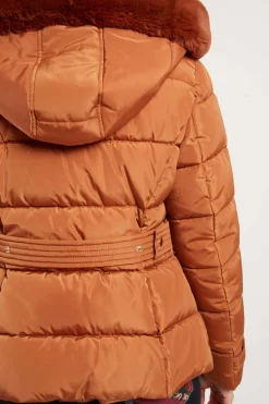 Cheap Doudoune à capuche fourrée EILEEN Les Manteaux, Vestes & Doudounes