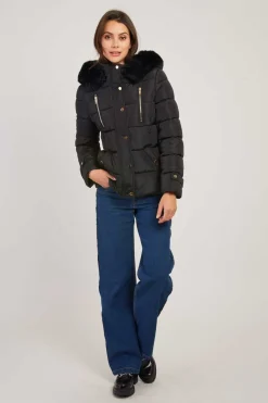 Cheap Doudoune à capuche fourrée EILEEN Les Manteaux, Vestes & Doudounes