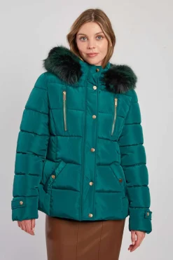 Cheap Doudoune à capuche fourrée EILEEN Les Manteaux, Vestes & Doudounes