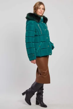 Cheap Doudoune à capuche fourrée EILEEN Les Manteaux, Vestes & Doudounes