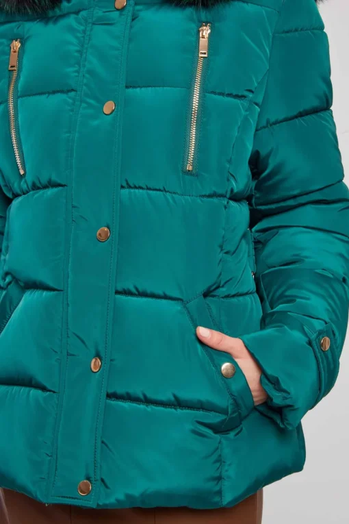 Cheap Doudoune à capuche fourrée EILEEN Les Manteaux, Vestes & Doudounes