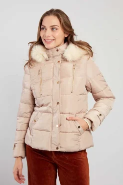 Cheap Doudoune à capuche fourrée EILEEN Les Manteaux, Vestes & Doudounes