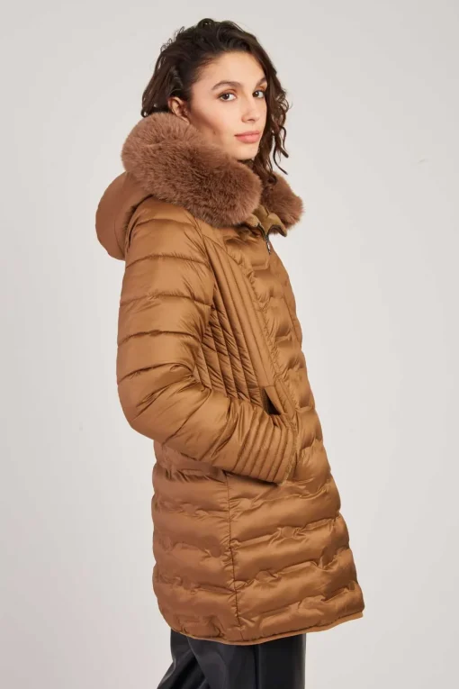 Cheap Doudoune mi-longue réversible EGLANTINE Les Manteaux, Vestes & Doudounes