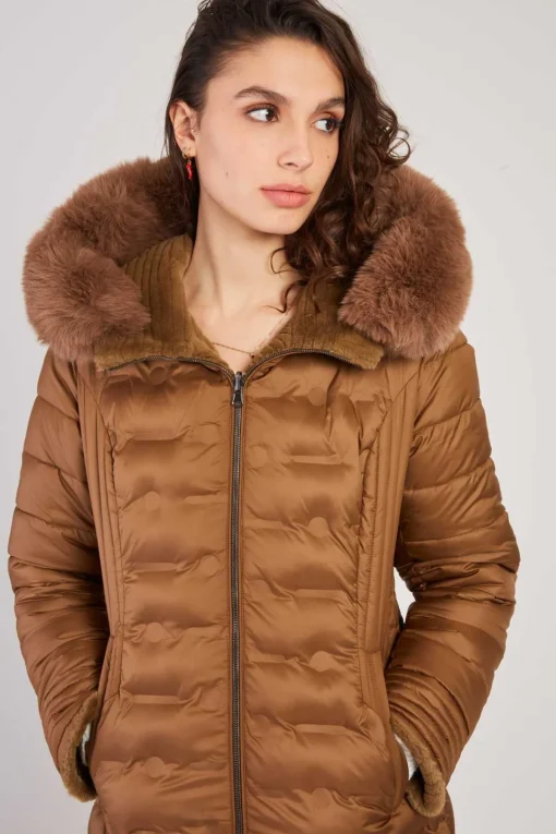 Cheap Doudoune mi-longue réversible EGLANTINE Les Manteaux, Vestes & Doudounes
