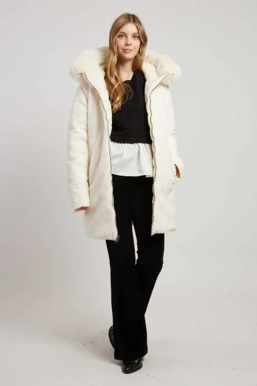 Cheap Doudoune mi-longue réversible EGLANTINE Les Manteaux, Vestes & Doudounes