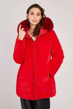 Cheap Doudoune mi-longue réversible EGLANTINE Les Manteaux, Vestes & Doudounes