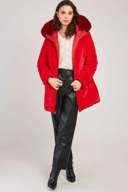 Cheap Doudoune mi-longue réversible EGLANTINE Les Manteaux, Vestes & Doudounes