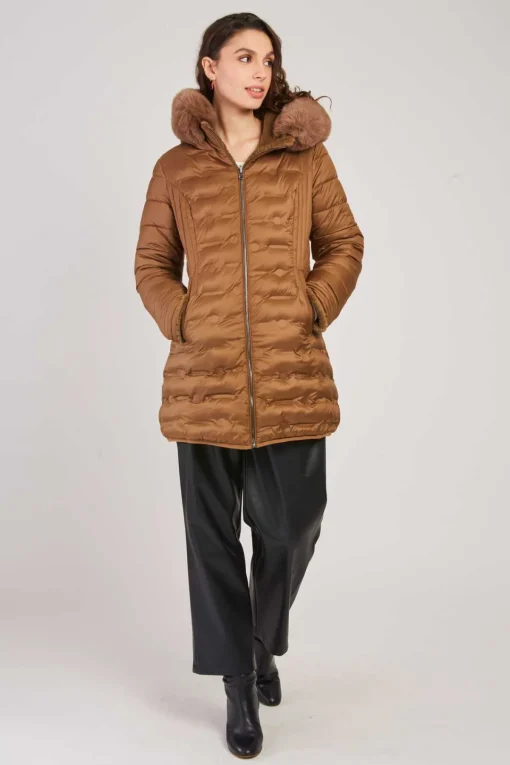Cheap Doudoune mi-longue réversible EGLANTINE Les Manteaux, Vestes & Doudounes