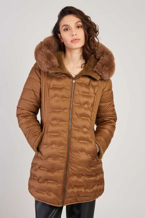 Cheap Doudoune mi-longue réversible EGLANTINE Les Manteaux, Vestes & Doudounes