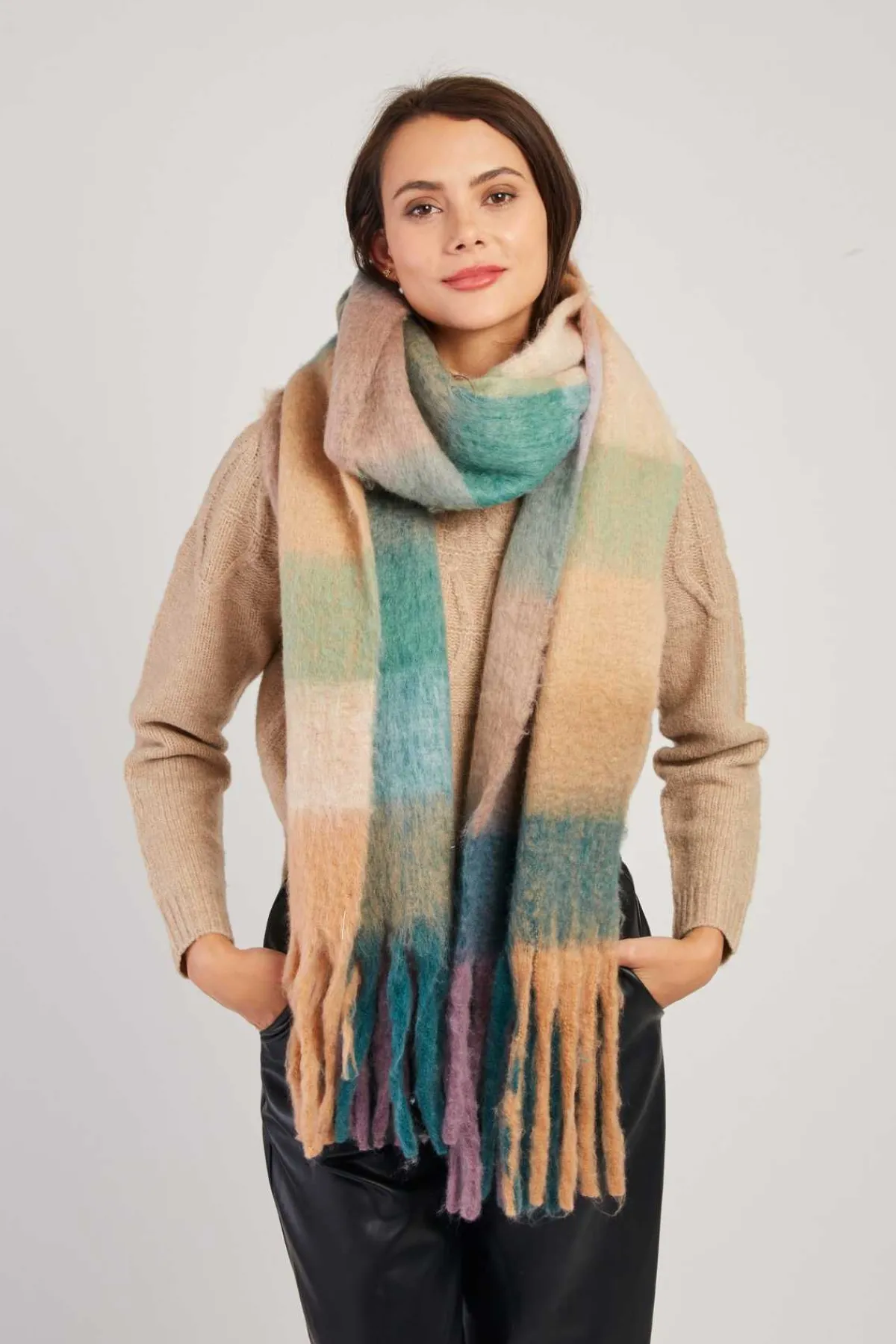 Cheap Echarpe à rayures colorées NELSON Les Accessoires