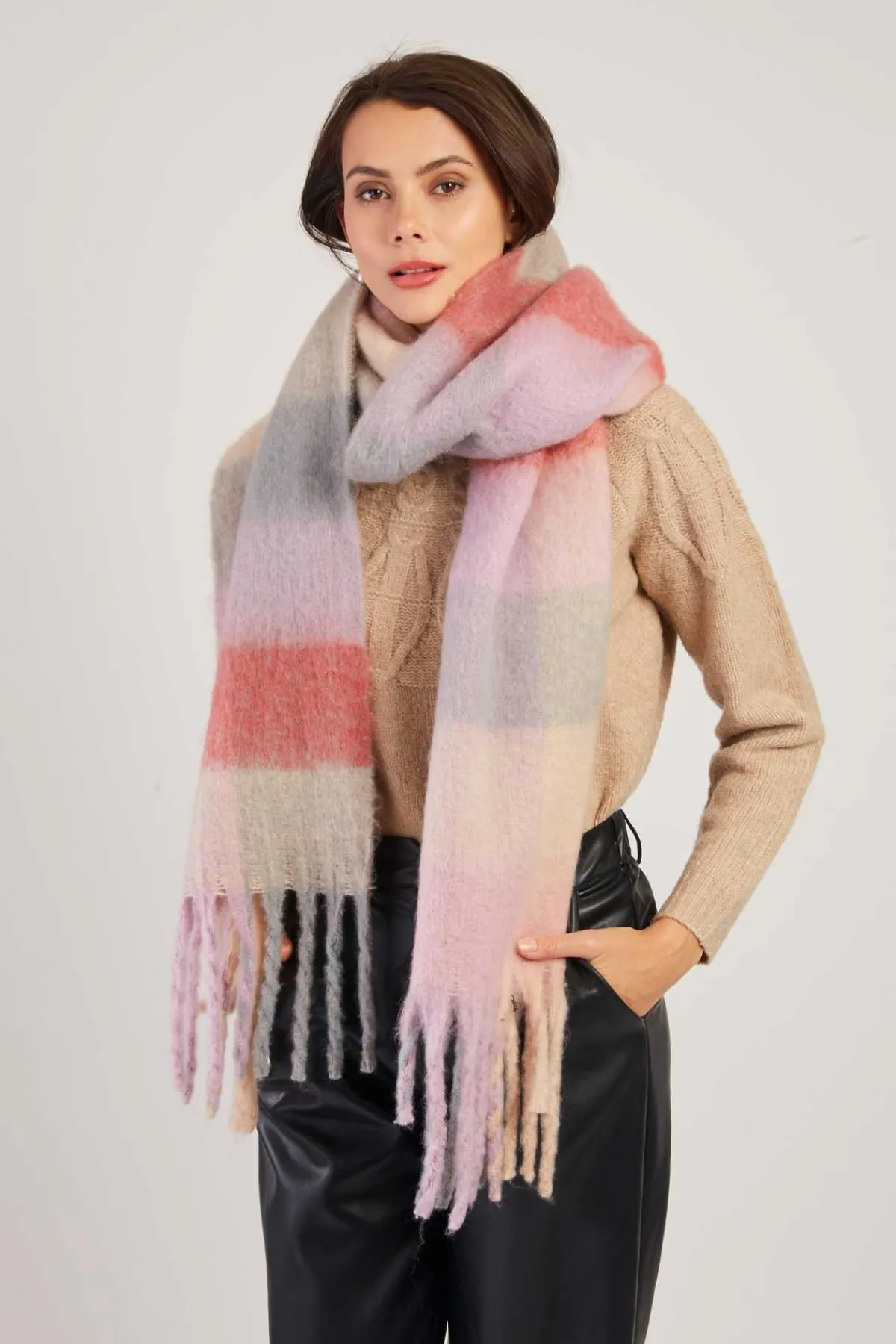 Cheap Echarpe à rayures colorées NELSON Les Accessoires