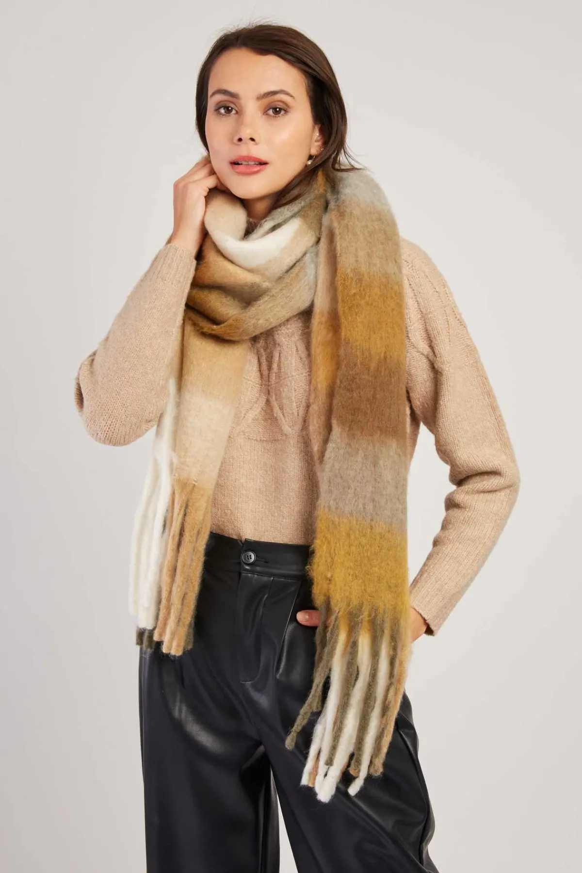 Cheap Echarpe à rayures colorées NELSON Les Accessoires