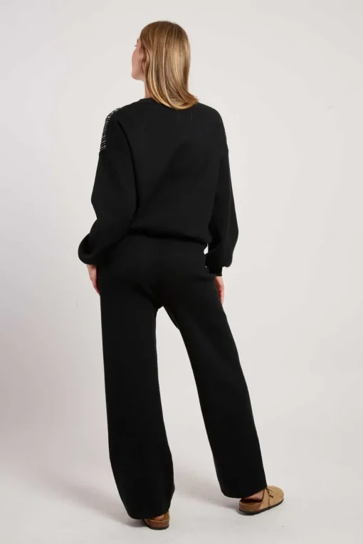 Sale Ensemble sweat pantalon à strass ABBY Les Jupes & Pantalons|Les Gilets, Cardigans & Pulls