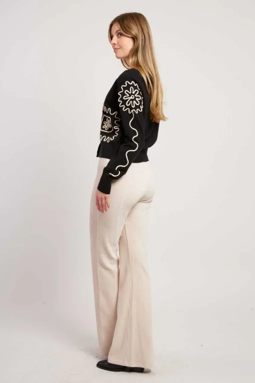 New Gilet court col V DALVA La Maille|Les Gilets, Cardigans & Pulls