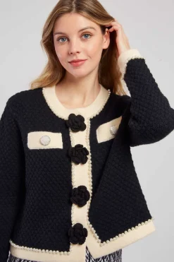 Cheap Gilet court élégant avec boutons DANAELLE Les Gilets, Cardigans & Pulls