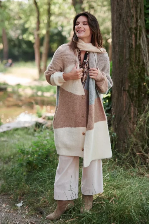 Best Gilet Long Col V LAETICIA La Maille|Les Gilets, Cardigans & Pulls