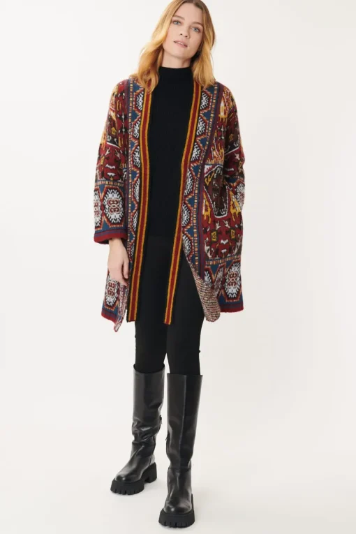 Cheap Gilet ouvert Jacquard LANA La Maille|Les Gilets, Cardigans & Pulls
