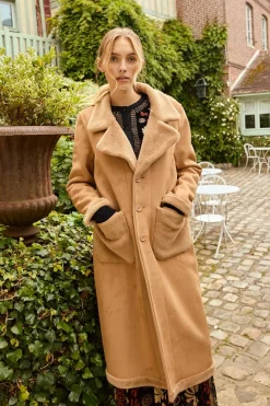 Hot Manteau long réversible en fausse fourrure LUDMILLA Les Manteaux, Vestes & Doudounes