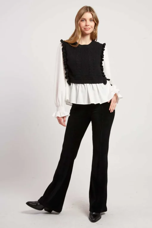 Store Pantalon en velours côtelé RAGTIME Les Jupes & Pantalons