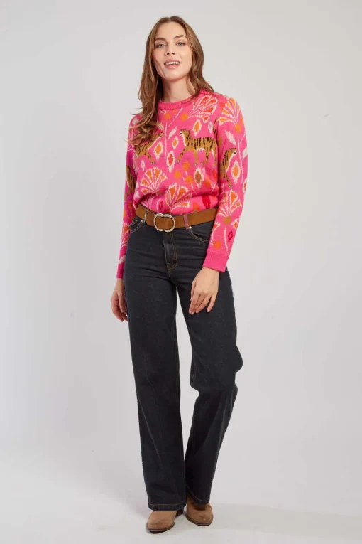Store Pull à motif col rond CANDICE La Maille|Les Gilets, Cardigans & Pulls