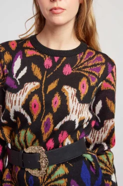 Store Pull à motif col rond CANDICE La Maille|Les Gilets, Cardigans & Pulls