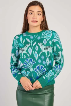 Store Pull à motif col rond CANDICE La Maille|Les Gilets, Cardigans & Pulls
