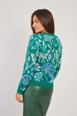 Store Pull à motif col rond CANDICE La Maille|Les Gilets, Cardigans & Pulls