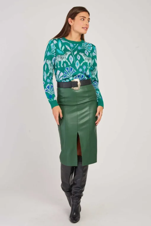 Store Pull à motif col rond CANDICE La Maille|Les Gilets, Cardigans & Pulls