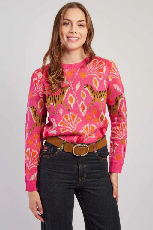 Store Pull à motif col rond CANDICE La Maille|Les Gilets, Cardigans & Pulls