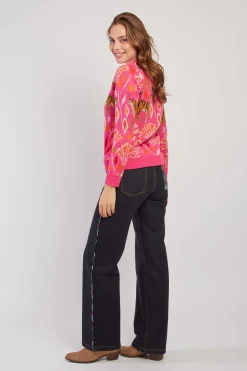 Store Pull à motif col rond CANDICE La Maille|Les Gilets, Cardigans & Pulls