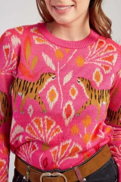 Store Pull à motif col rond CANDICE La Maille|Les Gilets, Cardigans & Pulls