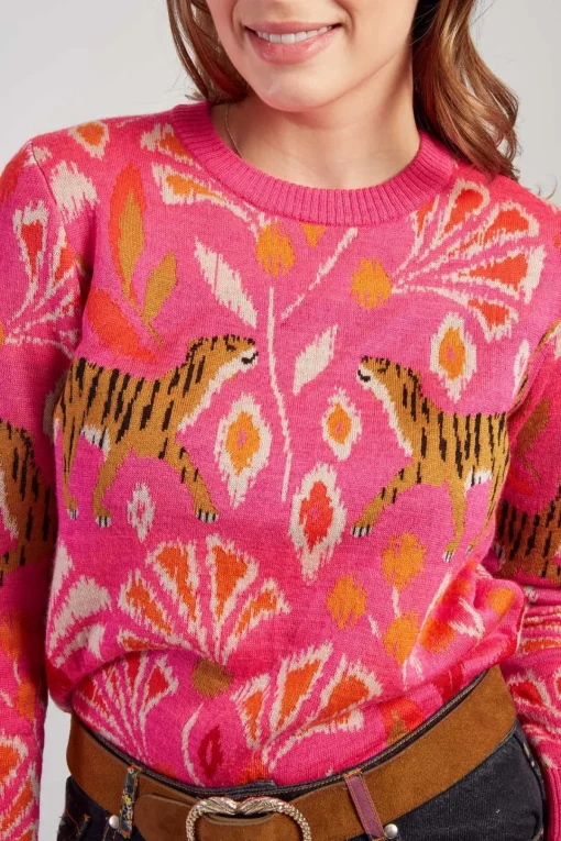 Store Pull à motif col rond CANDICE La Maille|Les Gilets, Cardigans & Pulls