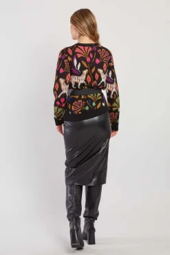 Store Pull à motif col rond CANDICE La Maille|Les Gilets, Cardigans & Pulls