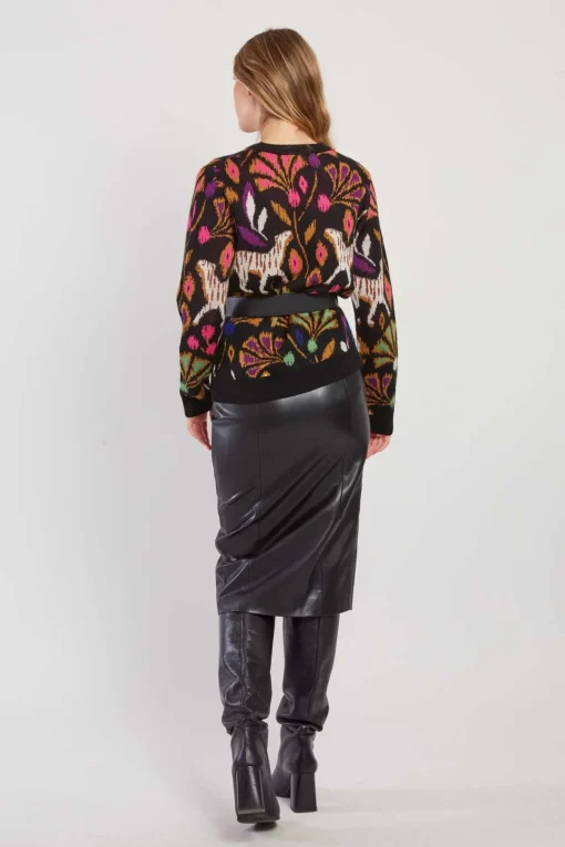 Store Pull à motif col rond CANDICE La Maille|Les Gilets, Cardigans & Pulls