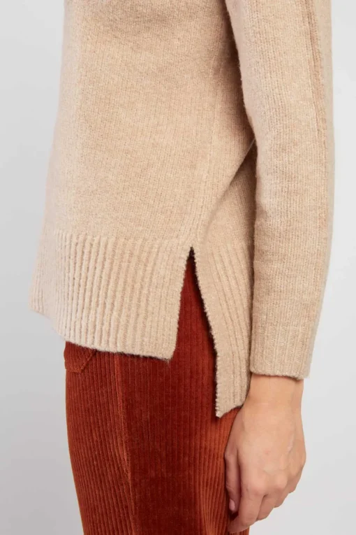 Flash Sale Pull en maille col montant CARAMEL La Maille|Les Gilets, Cardigans & Pulls