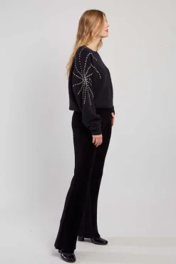 Online Pull en maille fine avec strass graphique CALENZANA La Maille|Les Gilets, Cardigans & Pulls